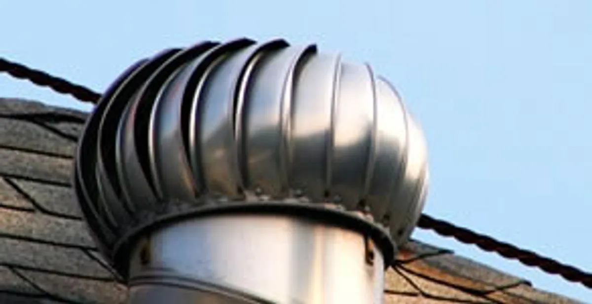 attic fan installation services with professionally installed roof ventilation unit in Long Beach, CA