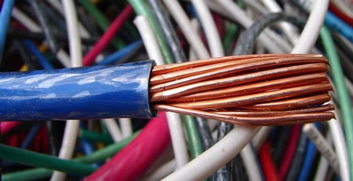 electrical wiring services showing exposed copper conductors and cable preparation in Long Beach, CA