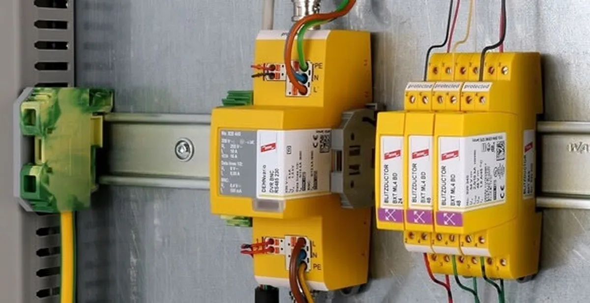 lightning surge protection system with surge suppressors installed by electrical service professionals in Long Beach, CA