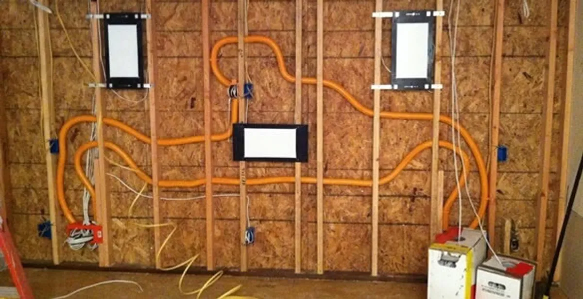 new construction wiring project displaying complete electrical system layout installed by professionals in Long Beach, CA