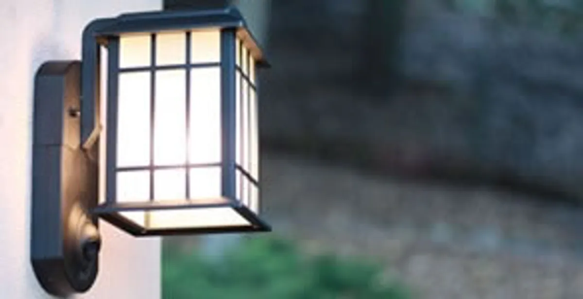 security light installation services with professionally mounted exterior wall light in Long Beach, CA