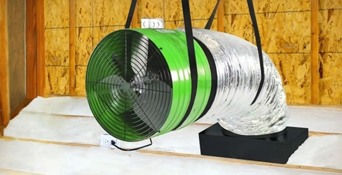 whole house fan installation services with professionally mounted ventilation fan system in Long Beach, CA